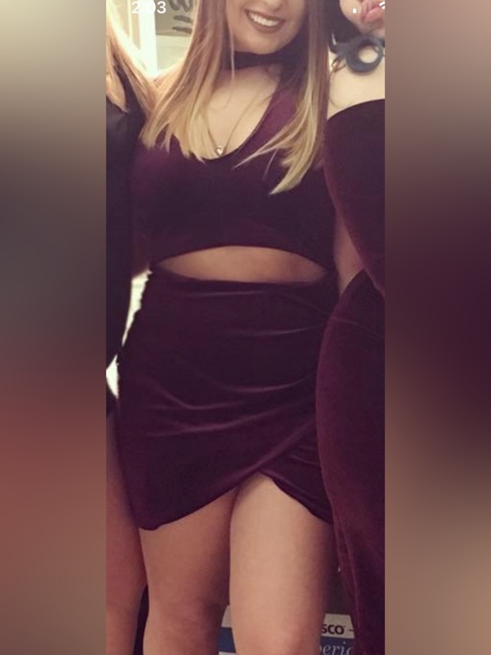 Fashion Nova Velvet Wrap Cut-out Dress in Deep Plum worn once!